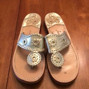 Gold Jack Rogers Sandals
